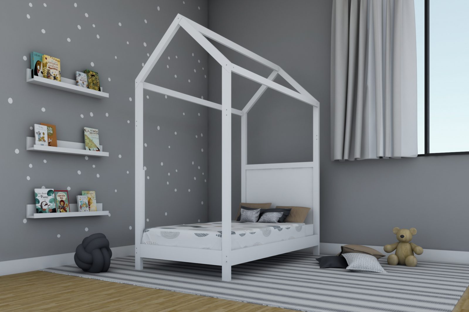 Cama Casita Jr Blanco