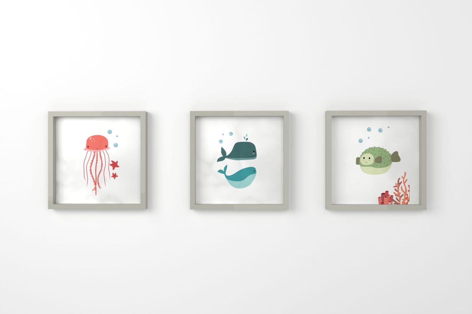 ballena medusa globo gris