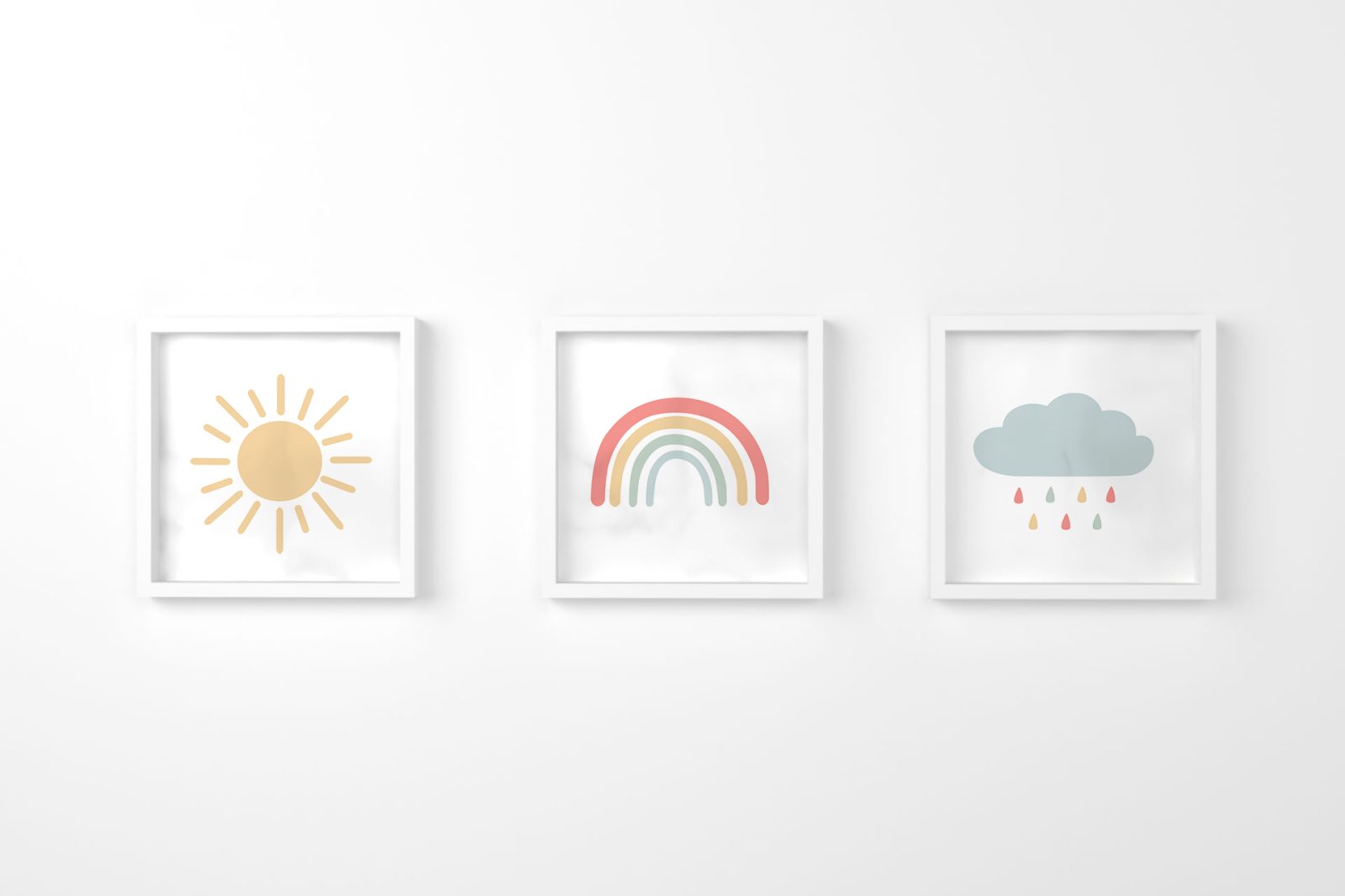 nube con lluvia blanco